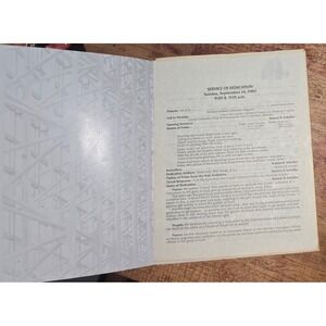 Vintage 1980 Crystal Cathedral Dedication Sunday Program Robert Schuller Sept 14